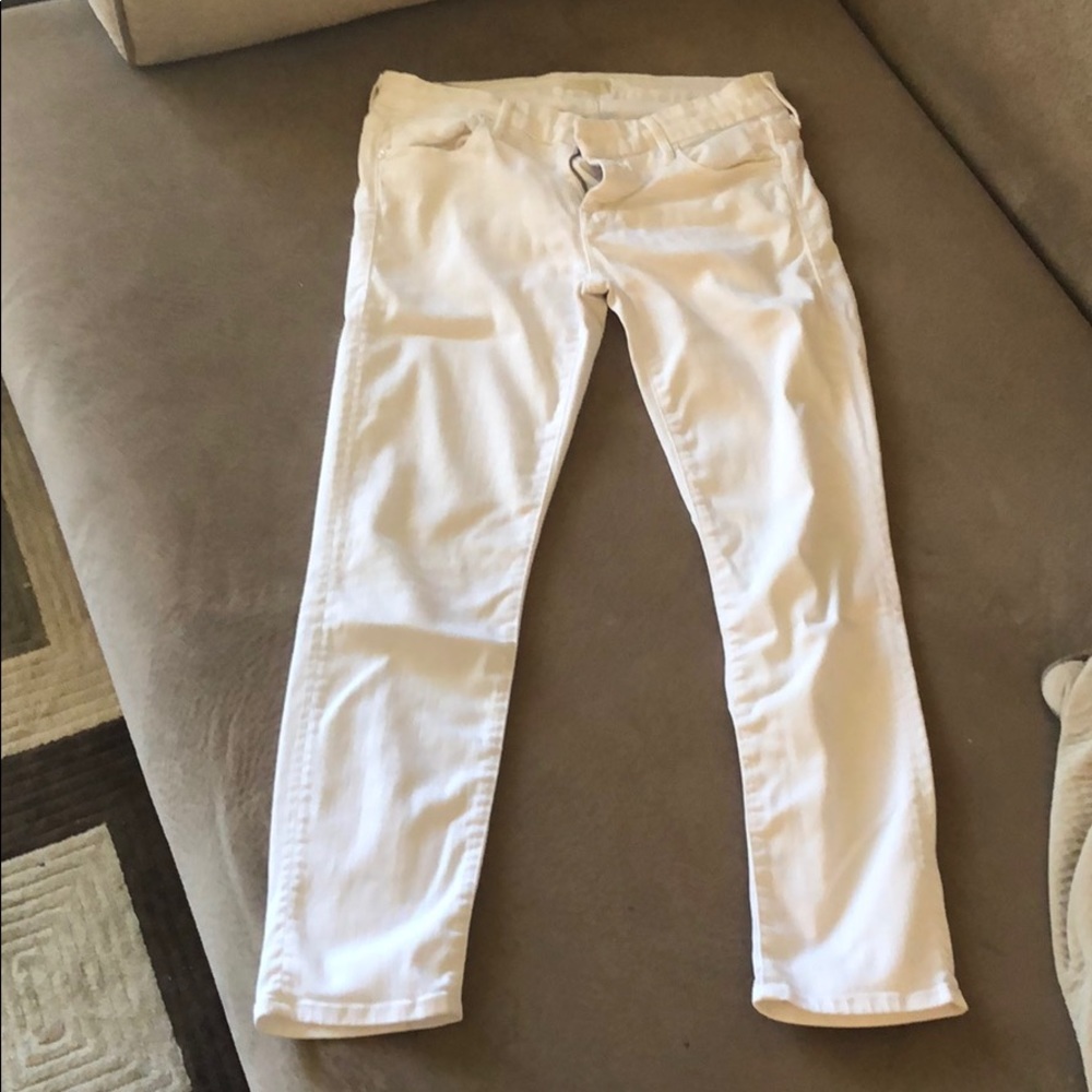 White summer jeans